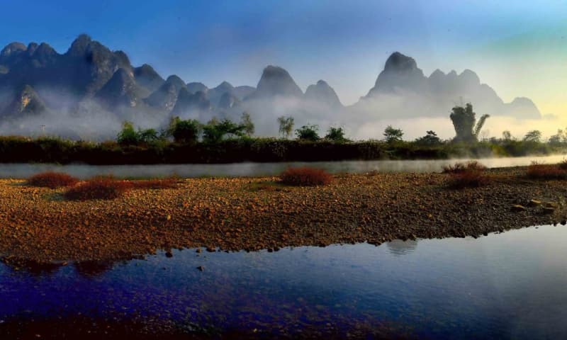 广西巴马长寿村盘阳河